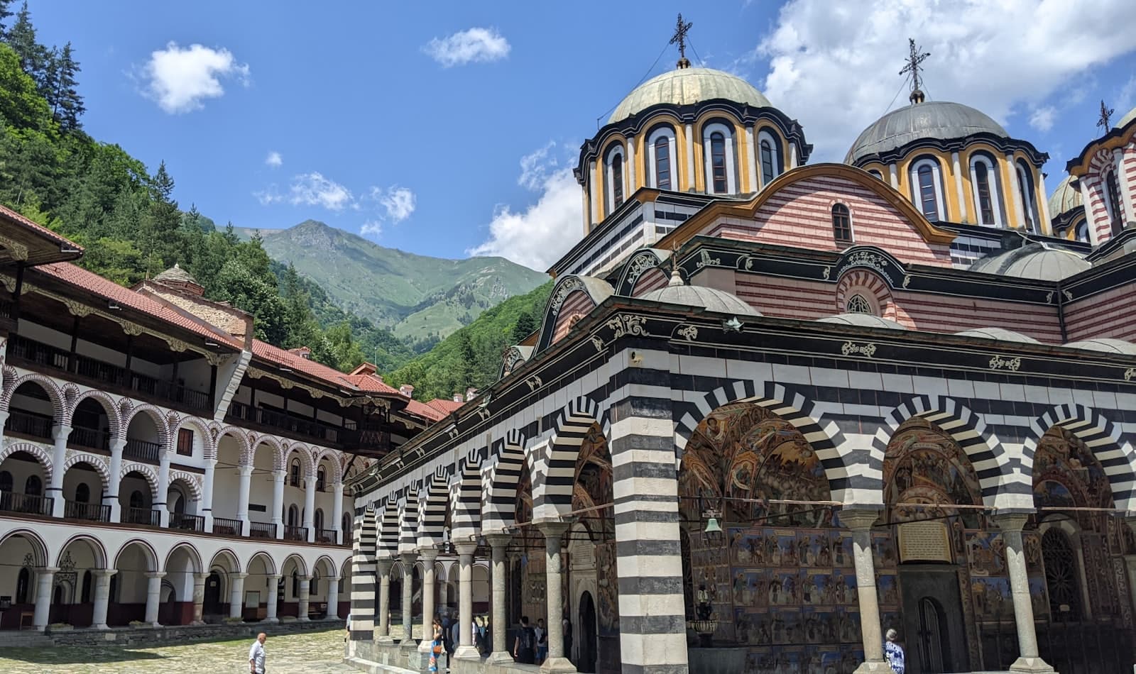 Rila Monastery in the mountains