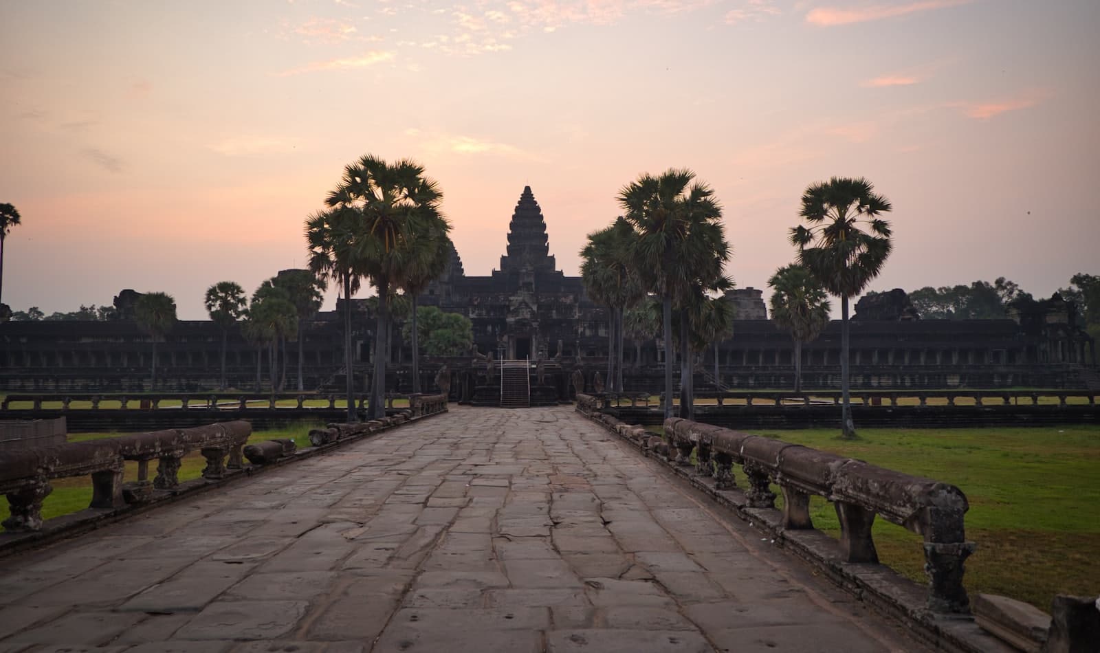 dawn on the causeway, Angkor Wat
