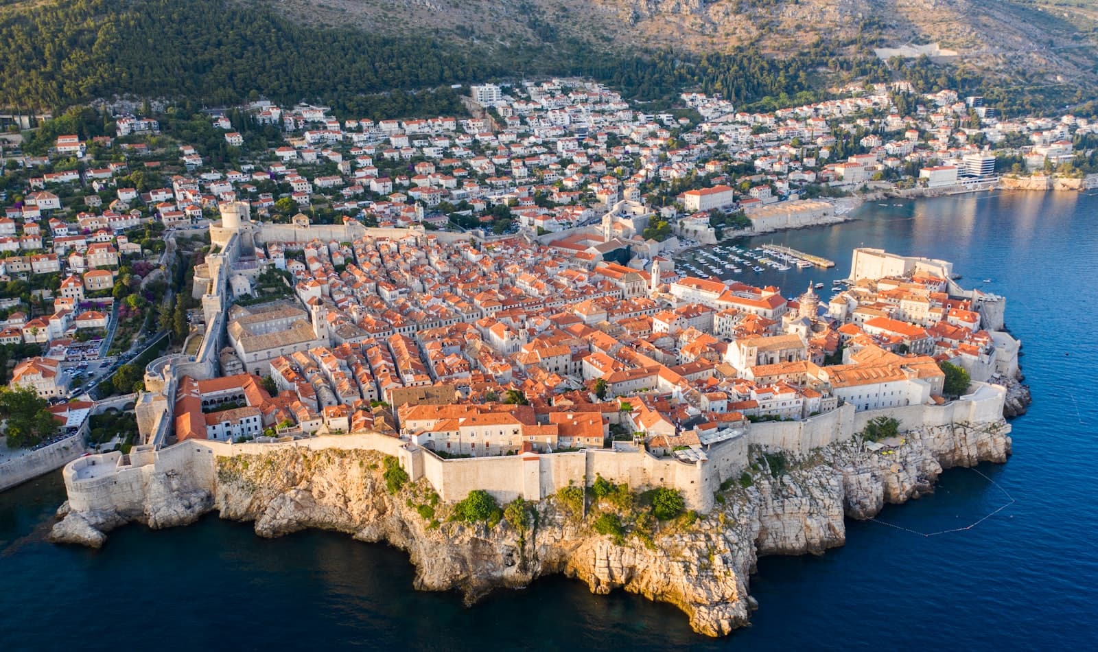 Dubrovnik's old town from above