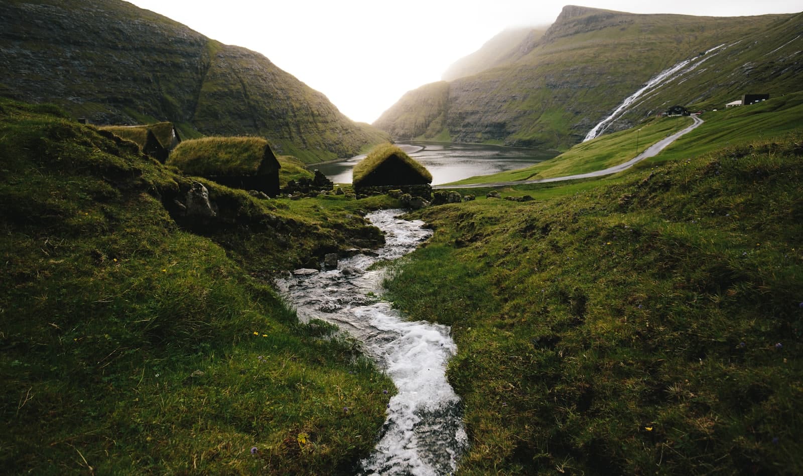 sea cliffs above Gásadalur