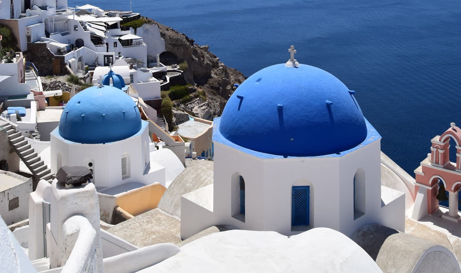 Santorini at golden hour