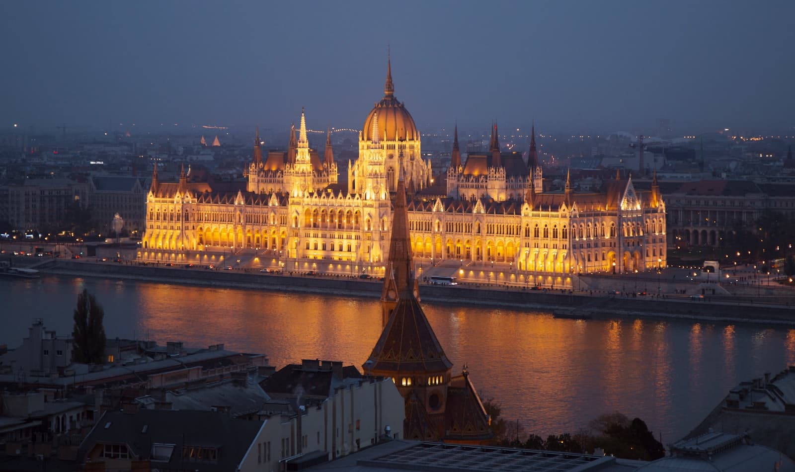 the Danube at Parliament, Budapest