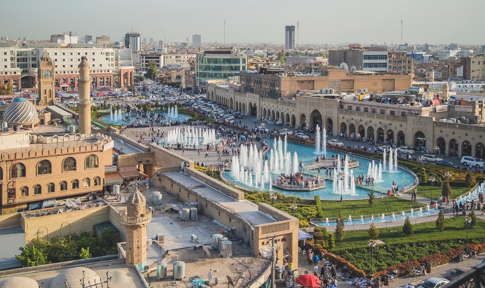 the citadel skyline of Erbil
