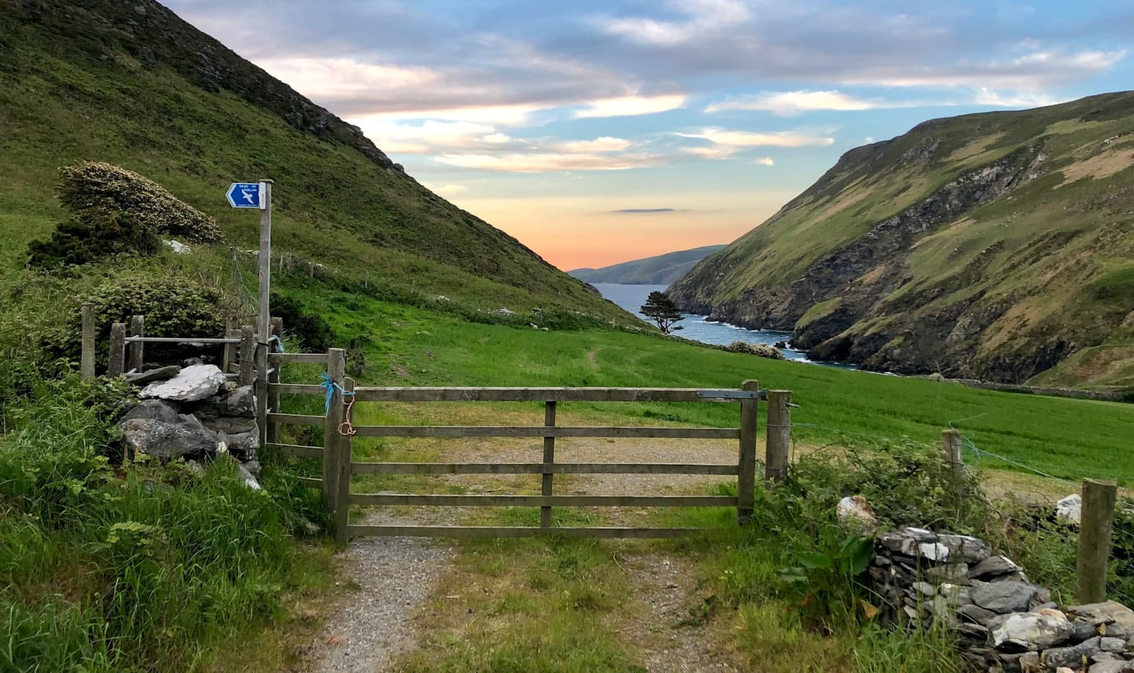 coastal road past Peel Castle