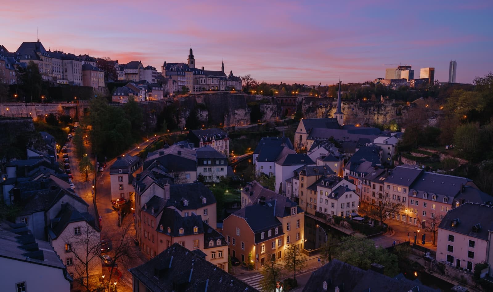 the old quarter over the Alzette