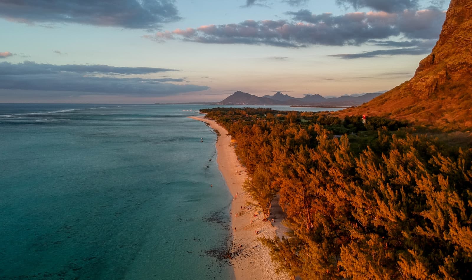 Le Morne from the lagoon