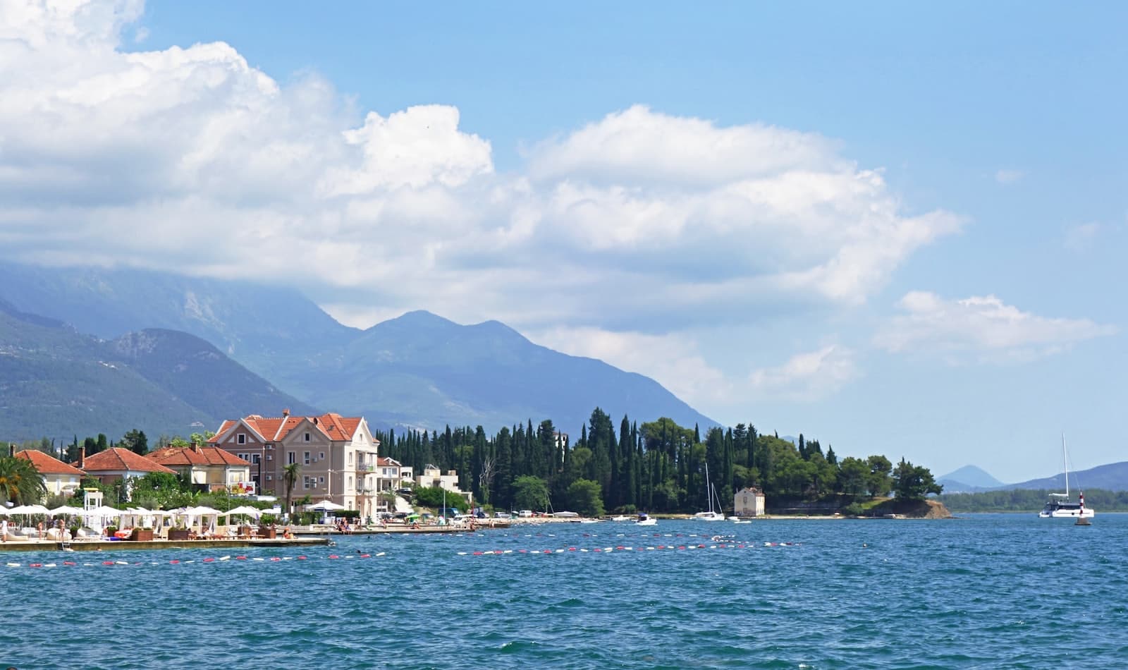 the Bay of Kotor at dusk