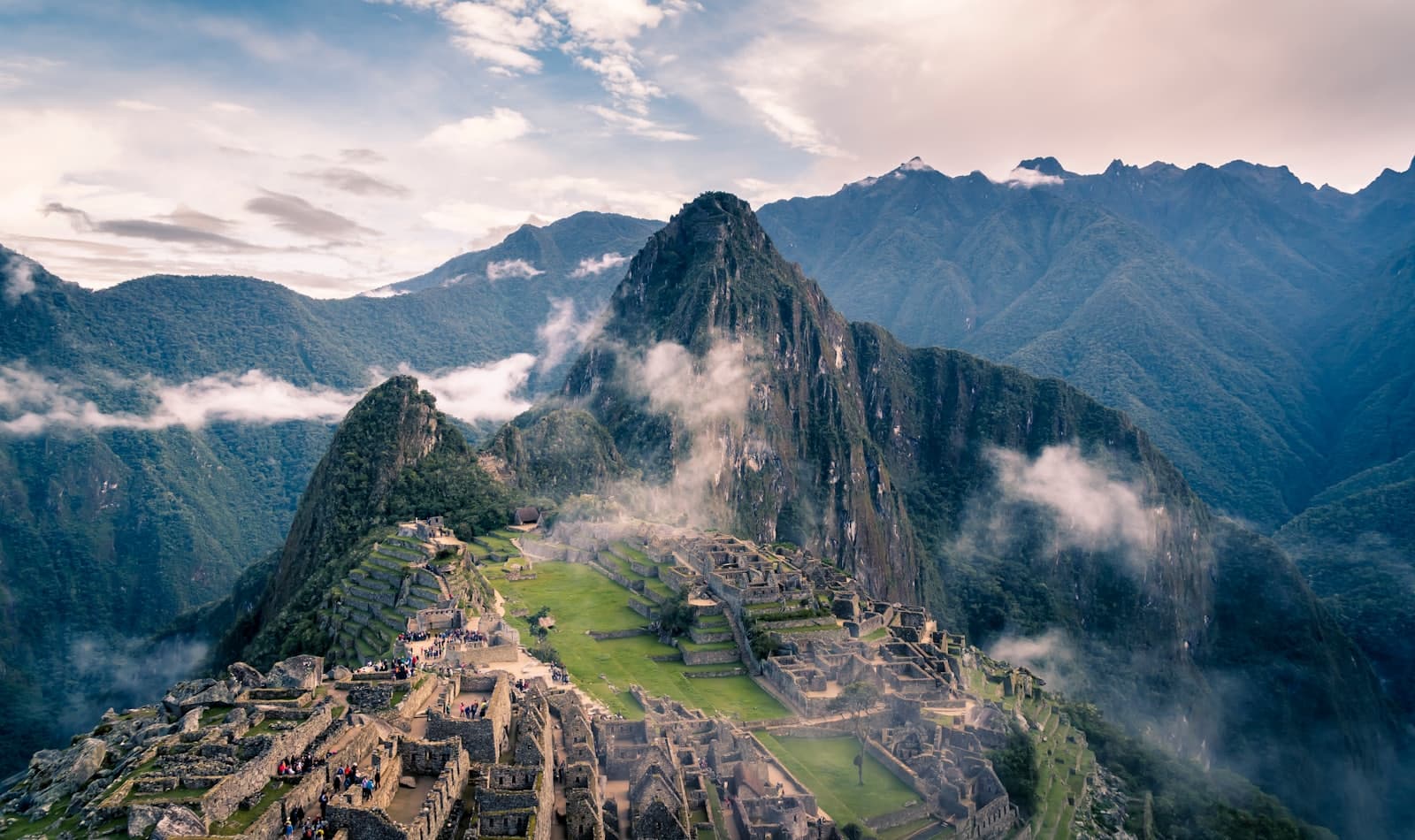 Machu Picchu in morning mist