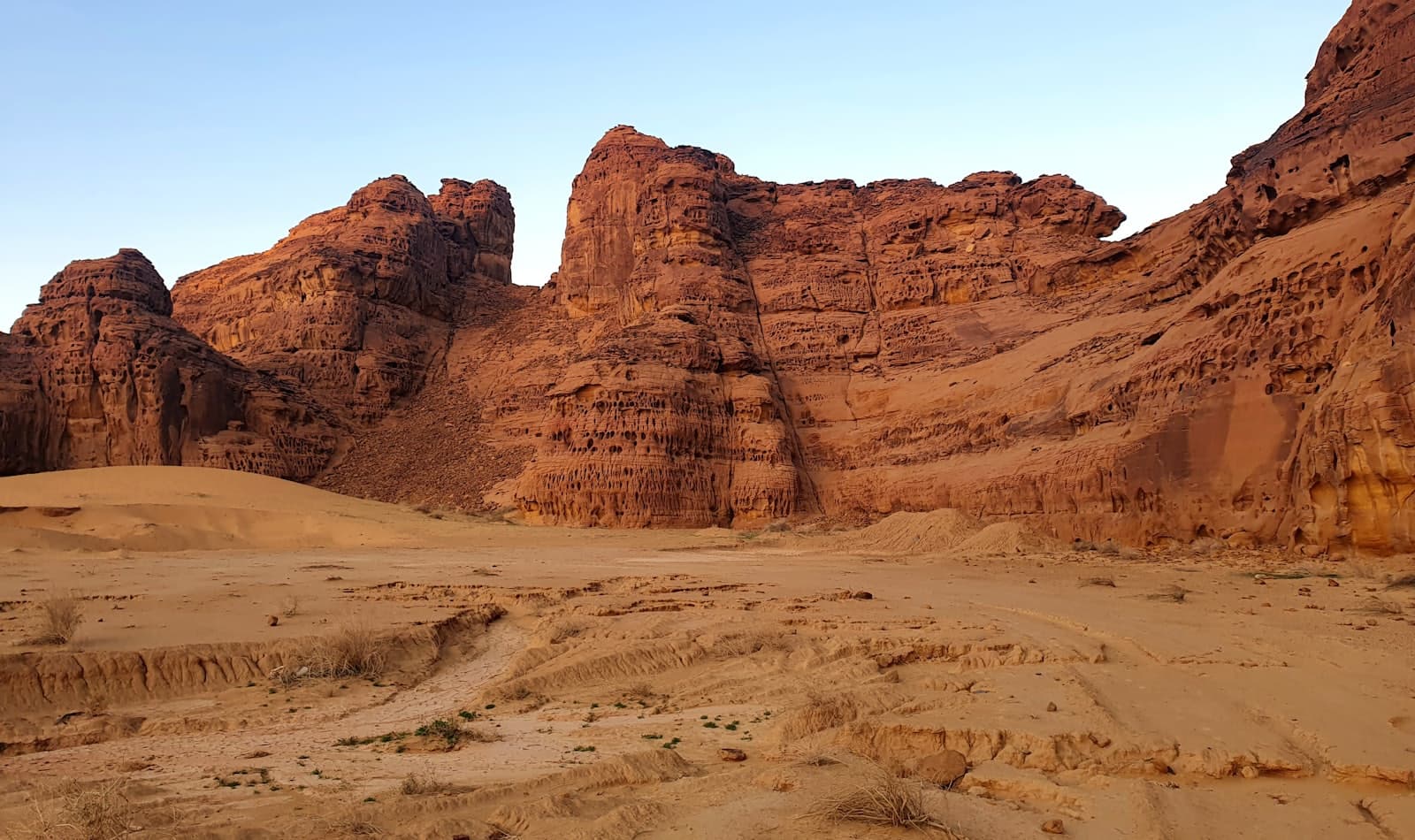 sandstone country in AlUla