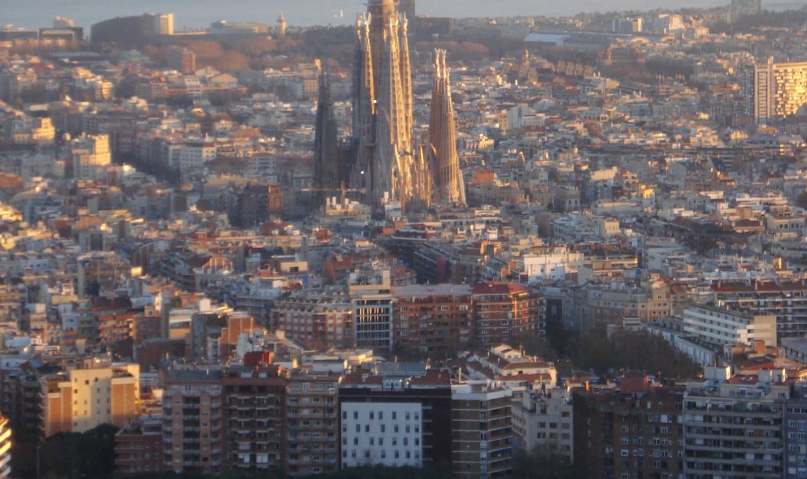 Barcelona at golden hour