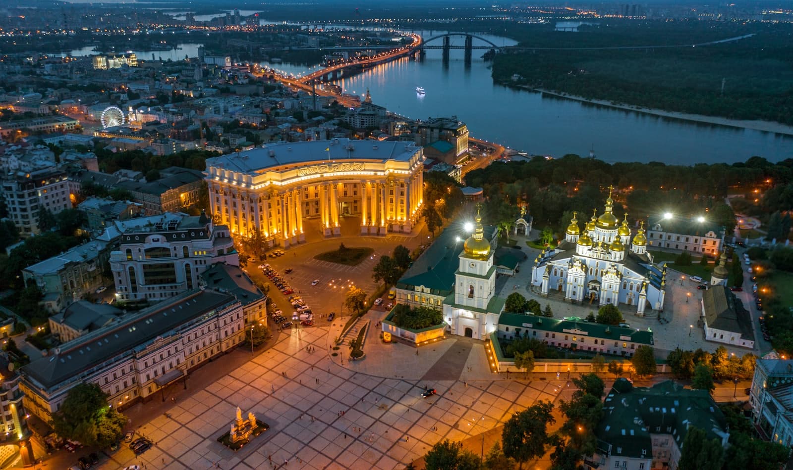 golden domes over Kyiv