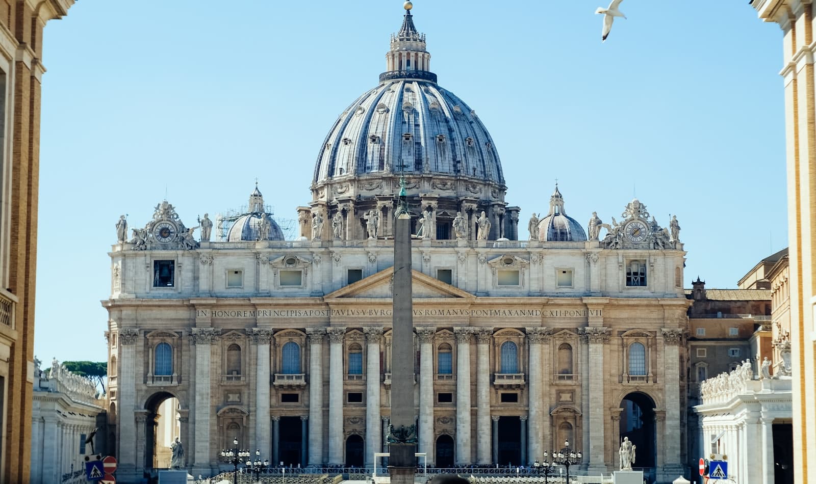 St Peter's dome at dawn