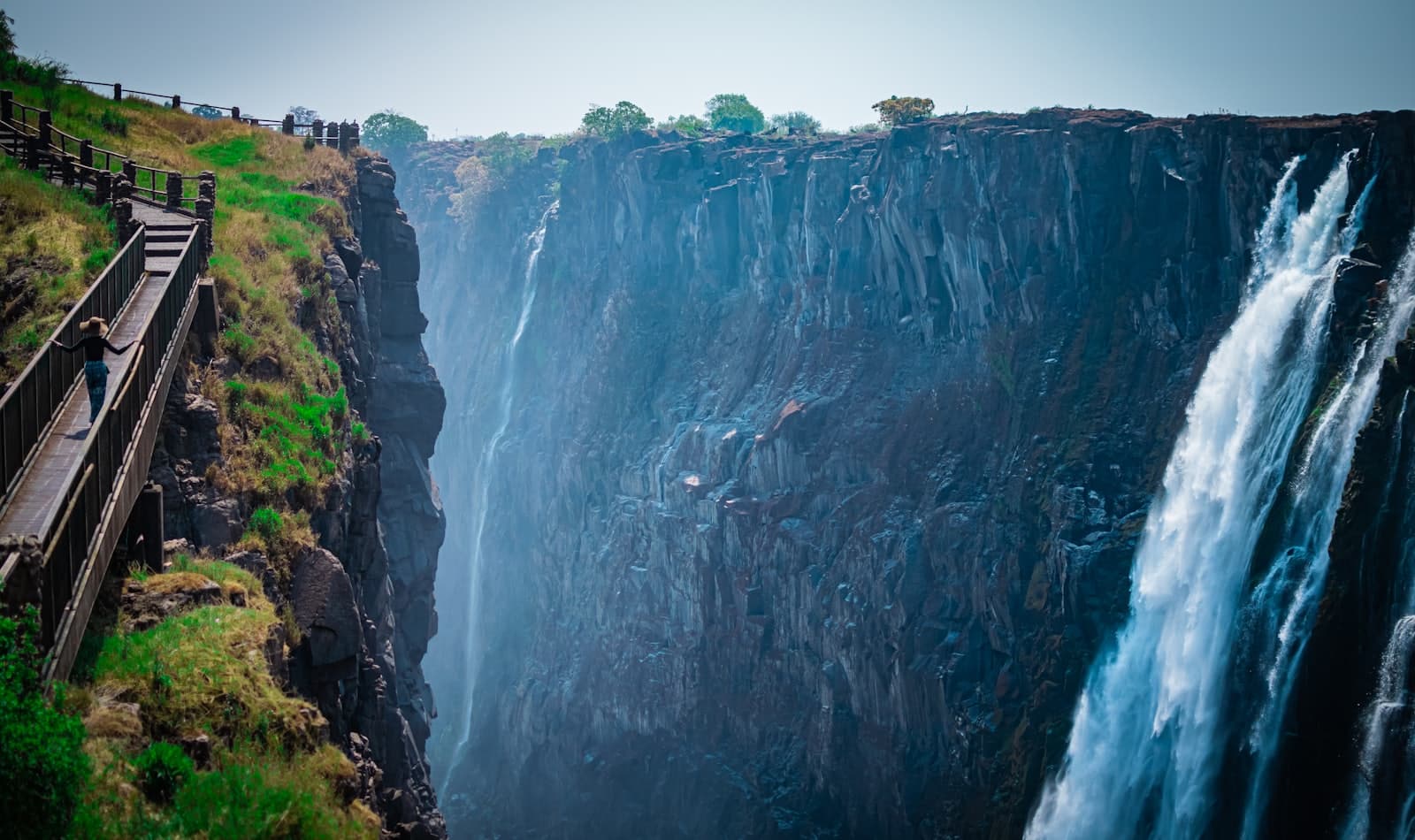 the smoke of Victoria Falls